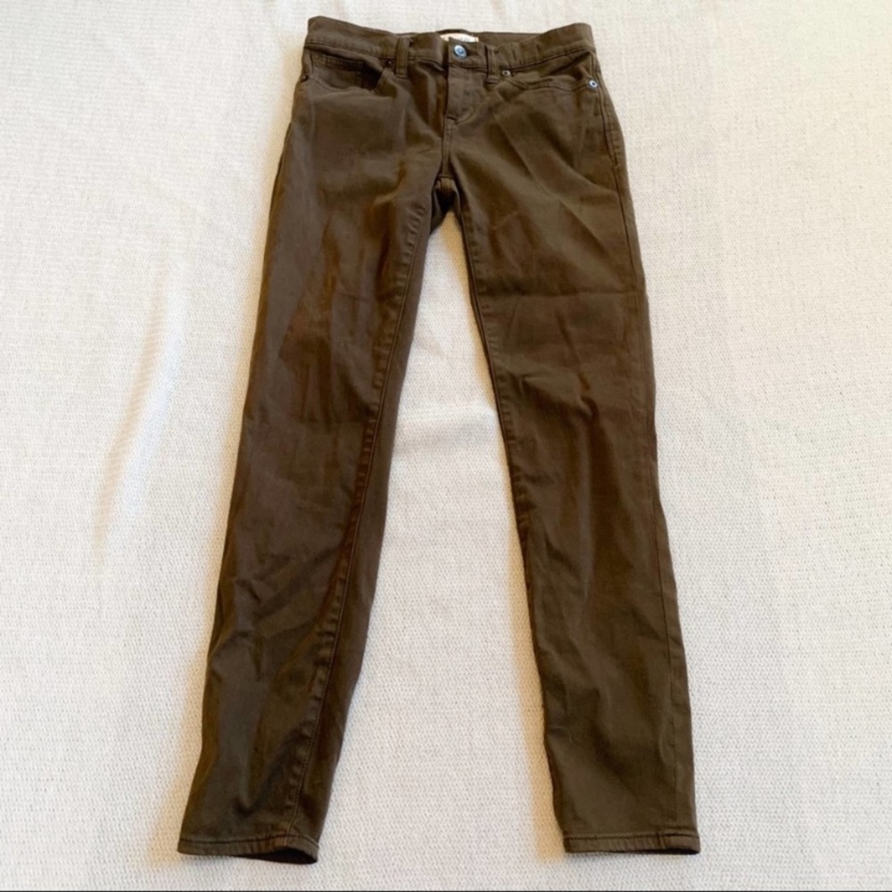 Madewell Brown - Olive Skinny Skinny Jeans